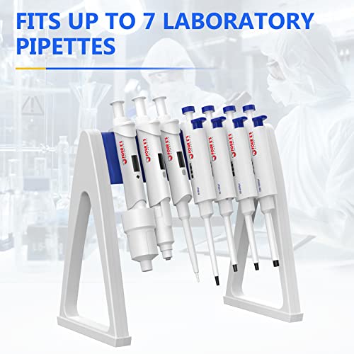 FOUR E'S SCIENTIFIC Pipette Rack, Hold up to 7-8 Pipettes