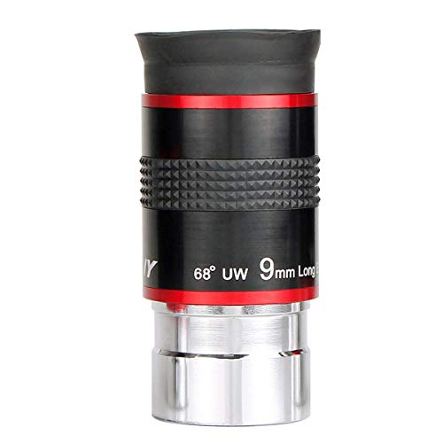 SVBONY Telescope Eyepiece, 9mm Focal Length, 1.25" Redline Eyepiece, 68° UW - size: 9mm