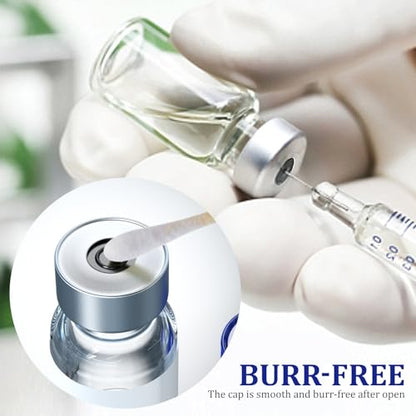 Sterile Empty Vials with Self Healing Injection Port and Aluminum Plastic Cap,Sterile Package (30ml Clear 10PCS) - size: 30ml Clear 10PCS