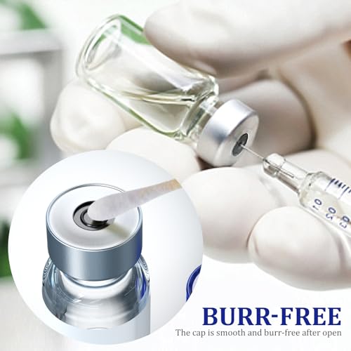 Sterile Empty Vials with Self Healing Injection Port and Aluminum Plastic Cap,Sterile Package (100ml Clear 4PCS) - size: 100ml Clear 4PCS