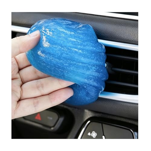 Car Cleaning Gel, Reusable Air Vent Detailing Putty Automotive Dust Removal Slime, Universal Dashboard Dusting Mud Interior Cleaner for Vehicles Keyboards Laptops Keys (Blue) - color: Blue