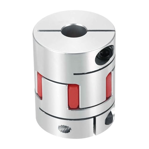 MECCANIXITY Aluminum Shaft Coupling 9mm to 12mm Flexible Spider Coupling L50mm x D40mm Coupler Jaw Spider Shaft Joint Connector for 3D Printers DIY Encoder CNC Router Milling Machine - size: D40mm Fit 9mm to 12mm