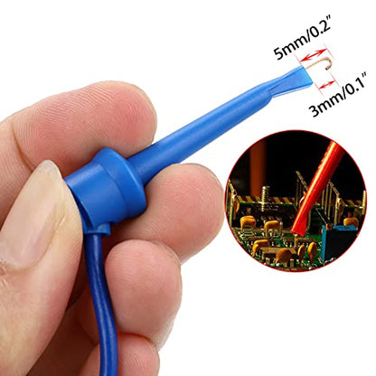 Sumnacon 10Pcs Test Hook to Female Jumper Wires for Electrical Testing