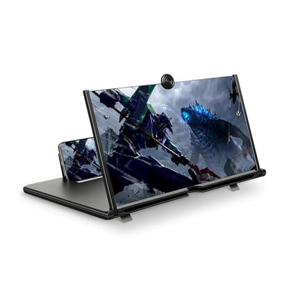 18'' Phone Screen Magnifier, 3D HD Foldable Smartphone Screen Viewer Stand - size: 18 Inches