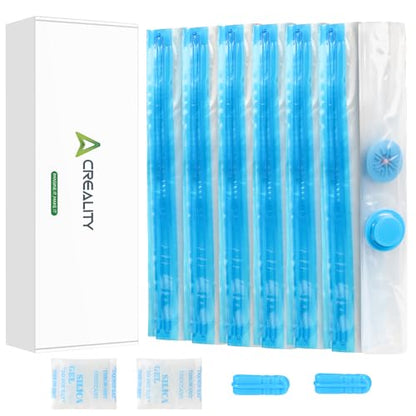 Creality 3D Printer Filament Storage, 12 Pack Vacuum Bags 35 x 35CM Reusable Transparent Sealed Bags, Dust Proof Humidity Resistant Keeping Filament Dry - color: 12 Pack Vacuum Bags