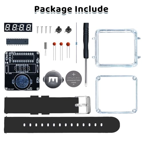 PEMENOL DIY Digital Watch Soldering Kit for Beginners