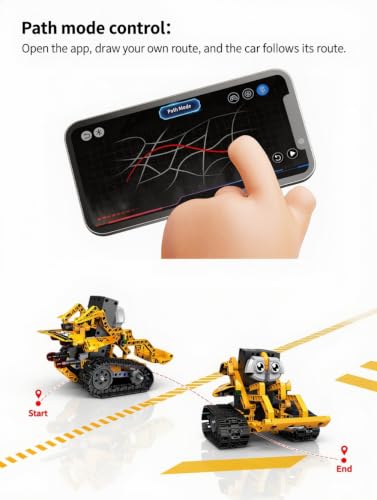 5-in-1 STEM Robot Building Toy RC and Programmable App Control. Drag-and-Drop Visual Coding Language. Engineering Set. Gifts for Kid Boys Girls Ages 5 6 7 8 9 10 11 12 13