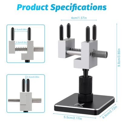 Mini Vise Table Top Clamp, 2in1 Mini Portable Table Vise for Gundam Model Building/Hobby Jewelers/DIY Projects 360° Rotatable with 0-1.37” Clamping Range Precision Clamp Fixing Tools DIY accessories - size: 0-1.37"