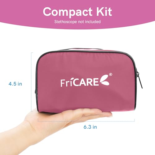 FriCARE Rose Pink Blood Pressure Cuff Manual for Nurses/Nursing Students - color: Rose Pink