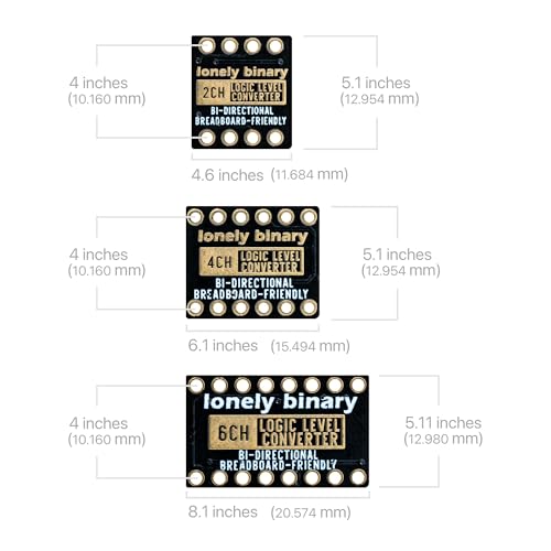 LONELY BINARY 27-Pack Logic Level Converter 2/4/6 Channel 3.3V to 5V