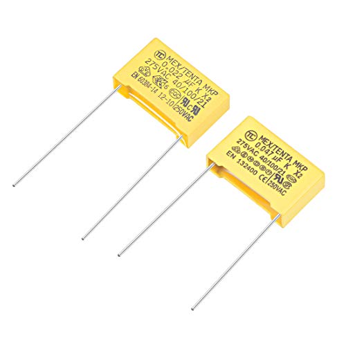 uxcell 2 Value 20Pcs Polypropylene Safety Capacitors Assortment Kit DIP MKP
