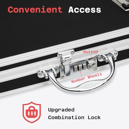 Sooez Combination Lock Clipboard with Storage, Heavy Duty Metal Clipboard - style: Combination Lock