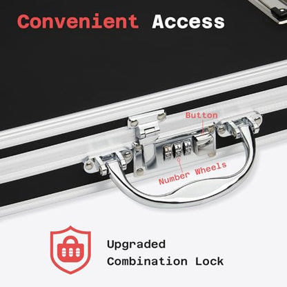 Sooez Combination Lock Clipboard with Storage, Heavy Duty Metal Clipboard - style: Combination Lock