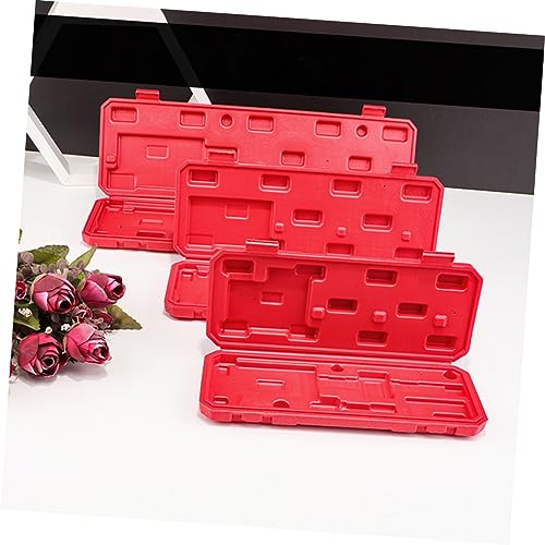 Hemoton Caliper Storage Box Vernier Caliper Case Red Plastic 0-150mm
