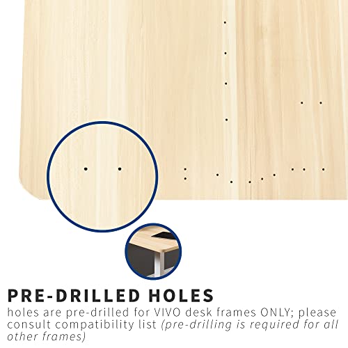 VIVO Light Wood 71 x 30 in Table Top, DESK-TOP72-30C - color: Light Wood