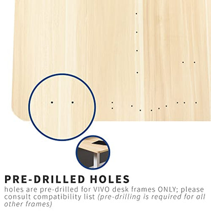 VIVO Light Wood 71 x 30 in Table Top, DESK-TOP72-30C - color: Light Wood