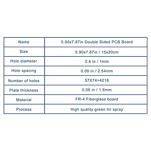 Double Sided PCB Board,D DZRCOXI Large PCB Circuit Board Protoboard 3Pcs 15X20CM for DIY Soldering Electronic Projects Compatible with Arduino Kits (15X20CM-3Pcs) - style: 15X20CM-3Pcs