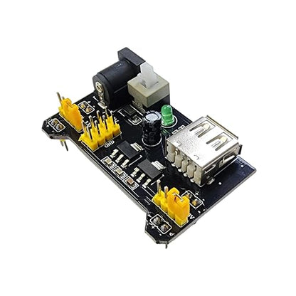 Breadboard Power Supply Module 2-Pack, 3.3V 5V Selectable Output, for Solderless Breadboard, Arduino, ESP32, ESP8266, Raspberry Pi, DIY Electronics