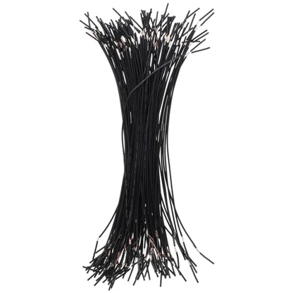 SEWACC 100pcs Interconnect Circuit Wire Physics Laboratory Electricity Connection Wire Black - color: Black