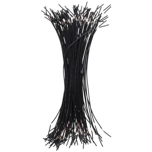 SEWACC 100pcs Interconnect Circuit Wire Physics Laboratory Electricity Connection Wire Black - color: Black