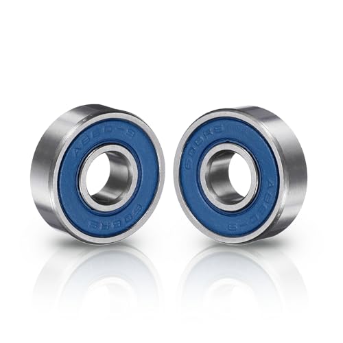 uxcell 8 Pcs 608-2RS Deep Groove Micro Bearing, 8x22x7mm Chrome Steel - size: 608-2RS