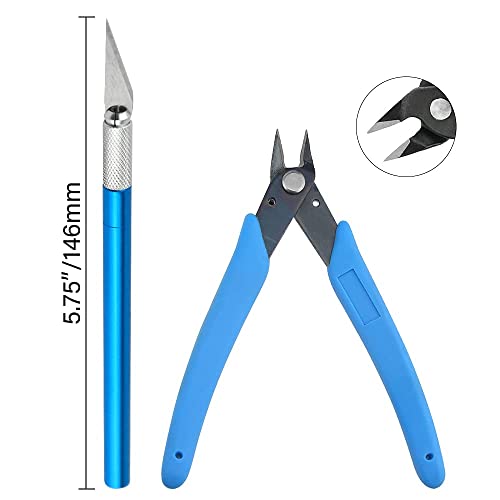 24Pcs Gundam Model Tools Kit Hobby Building Tools Modeler Basic Tools Craft Set for Car Model Building Repairing and Fixing - size: 24P1