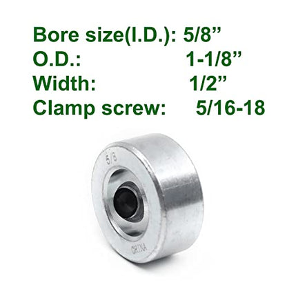 TonGass 4 Pack 5/8 Inch Bore Shaft Collars with Set Screws - size: 5/8"