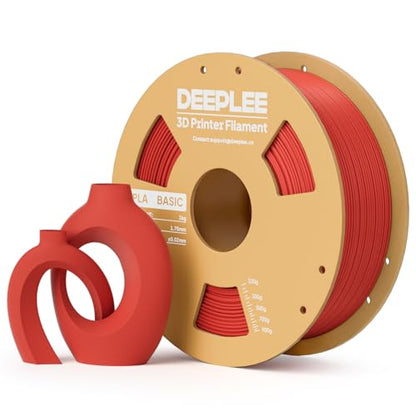 PLA Basic 1.75mm 3D Printer Filament Red 1KG - color: 1kg*red
