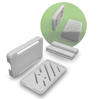 SplashNColor Electrical Enclosure Box for ESP32 Devkit V1 - Protective Case with Snap-On Lid - Durable Enclosure with USB LED Cutout and Pin Access for Microcontroller Board - Electrical Enclosure Box