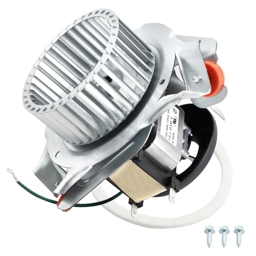 Criditpid HC21ZE122A J238-112-11202 Draft Inducer Motor Kit for Carrier Furnace, HC21ZE122 J238-11202AT Exhaust Venter Motor for Bryant Payne Furnace, Includes Blower Wheel and Mounting Bracket. - size: HC21ZE122A
