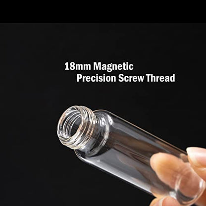 ALWSCI 10ml Borosilicate Clear Glass Screw Top Headspace Vial, 100 Pcs - size: 10ml 22.5*46mm