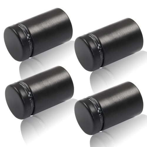 3/4" x 1-3/16" Sign Standoff Screws, Black Acrylic, 4 Pcs - color: Black, size: 3/4" x 1-3/16",4 Pcs