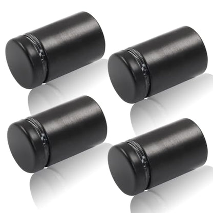 3/4" x 1-3/16" Sign Standoff Screws, Black Acrylic, 4 Pcs - color: Black, size: 3/4" x 1-3/16",4 Pcs
