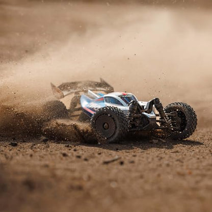 ARRMA Typhon GROM 4x4 RC Buggy, RTR, Blue/Silver - color: Blue/Silver