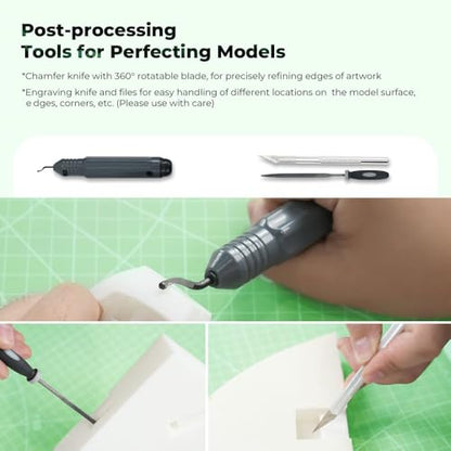Creality 3D Printer Tools Kit, 74 Pcs in 1 3D Printing Tool Wrap Kit Assembly/Removal/Finishing/Filament Cutting Set with Nozzle Cleaning Kit 3D Printer Accessories for All FDM 3D Printers