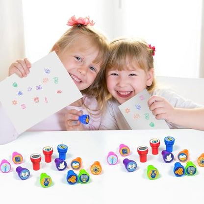 Cinrobiye 24 Pcs Hanukkah Stampers Party Favor Set, Cute Jewish Holiday Stamps for Kids Hanukkah Celebration, Classroom Rewards, Goody Bag Fillers, Holiday Party Supplies - color: Hanukkah