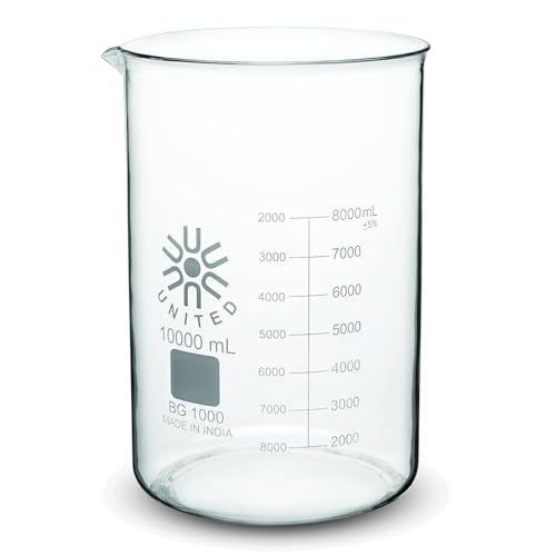United Scientific™ Large Glass Beaker, 10,000ml, Autoclavable, 1 Each - size: 10L (1 Each)