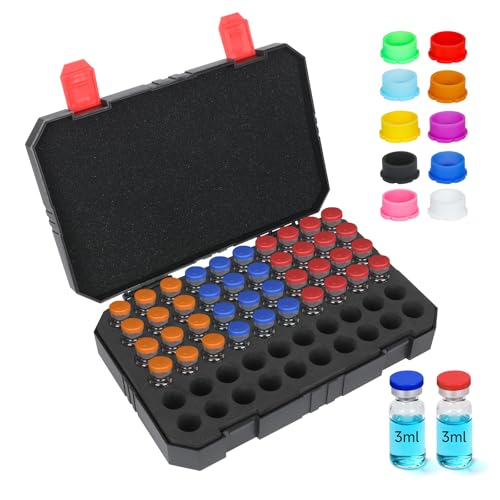 60slot Peptide Case for Fridge, 3ml Insulin & Peptide Vials Storage Case - size: 3ml - 60slot