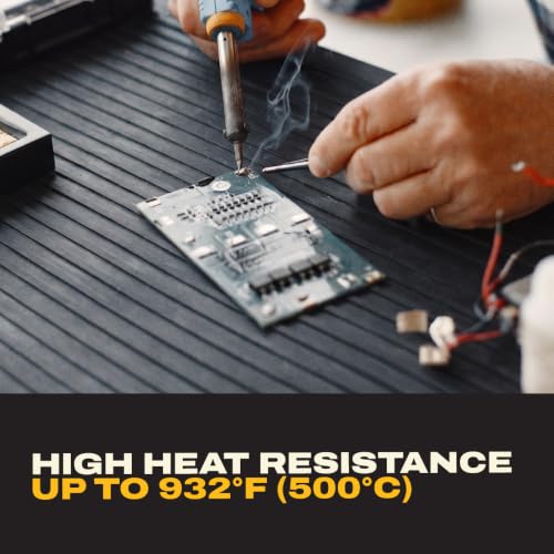 DEWALT Workbench Mat 18x48 in – Heavy Duty 3mm Silicone, Black