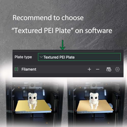 JUUPINE 257x257mm Double Sided Flexible PEI Sheet, Smooth PEI +Textured PEI Surface for Bambu Lab X2D/P2S/P1P/P1S /X1/X1C/X1E/A1 3D Printer, 3D Printer PEI Spring Steel Build Plate Removable Platform - color: PEI Smooth+PEI Textured