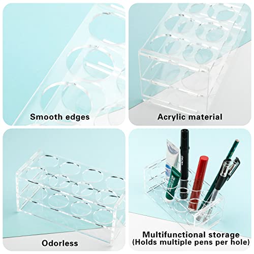 Homakover 8 Holes Test Tube Rack,Transparent Acrylic Test Rack 50ML