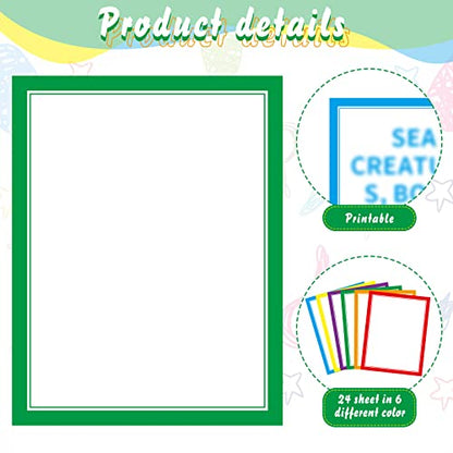 PerKoop 36 Sheets Science Fair Board Poster Boards Supplies 24 Self Adhesive Presentation Subtitles 4 Science Fair Project Titles 8 Personalized Letter Sticker for Classroom(Colorful) - color: Colorful