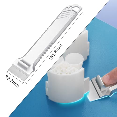 3D Printer Scraper Blades Tool Kit, SK5 Steel 3D Printer Removal Spatula Compatible with Bambu Lab X1 P1 Creality 3D Printer bulid Plate, All Metal 3D Printer Scraper with Comfortable Grip Handle