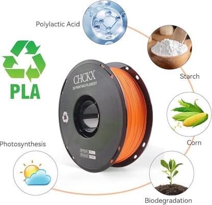 10 Pack PLA 3D Printer Filament Bundle, 1kg Spool (2.2lbs) - color: 10*1kg(black+porcelain White+gray (New)+red+bamboo Green+starry Blue+vibrant Orange+purple+skin Color+silver)