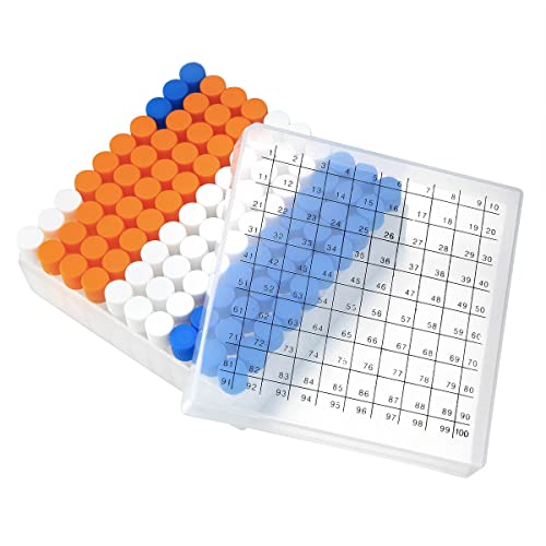 100PCS 2ml Plastic Small Vials with Screw Caps Sample Tubes Cryotubes,PP Material, Free from DNase, RNase, Human DNA - style: 2ml 100pcs
