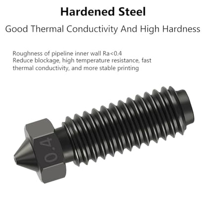 10PCS 3D Printer Kobra 3/Kobra S1 Hotend Hardened Steel Nozzles 0.4 - color: 6PCS Nozzles for Kobra 3