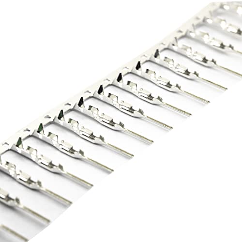 whiteeeen Total 400pcs (200 Pairs) Male and Female Pins Connector Kit fit for 2.54mm Connector Housing Jumper Wire Cable DIY Kit