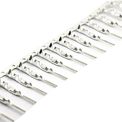 whiteeeen Total 400pcs (200 Pairs) Male and Female Pins Connector Kit fit for 2.54mm Connector Housing Jumper Wire Cable DIY Kit