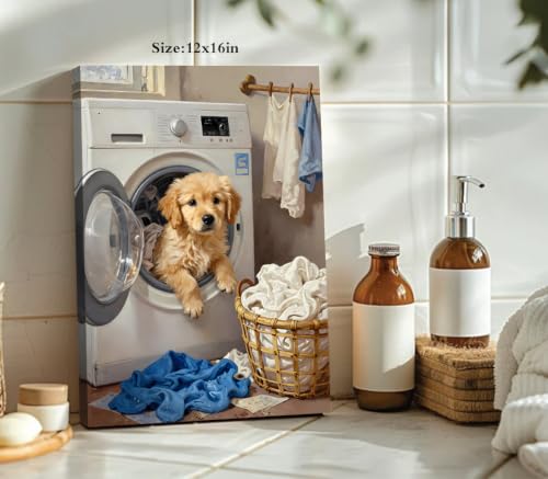 ZOIYINO Laundry Room Canvas Frame Wall Art Laundry Sign Painting - color: Laundry Room Canvas Frame Wall Art