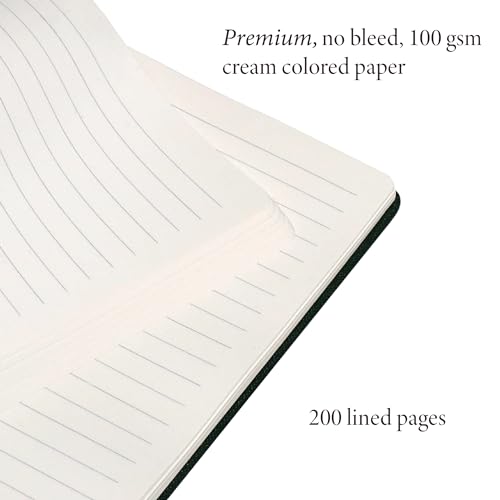 Anecdote Lined Journal Notebook,192 Pages, A5 size: 8.3" x 5.4"| Hardcover - color: Dutch Blue, size: 8.3" x 5.4"
